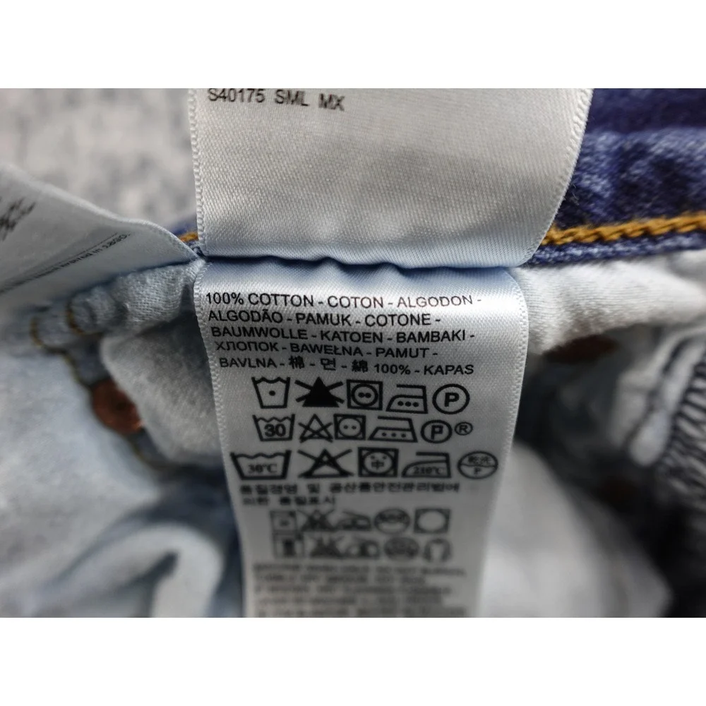 Levis 501 Jeans‎ Mens 36x30 Blue Distressed Stained Straight Button Fly